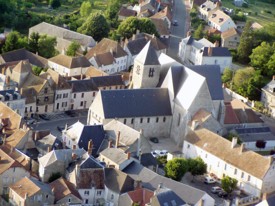 Beaulieu sur Loire Vue aérienne village