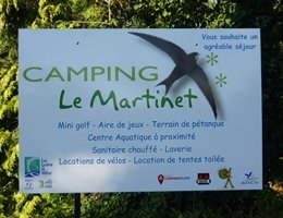 Aire de camping-car dans le Camping Le Martinet ***